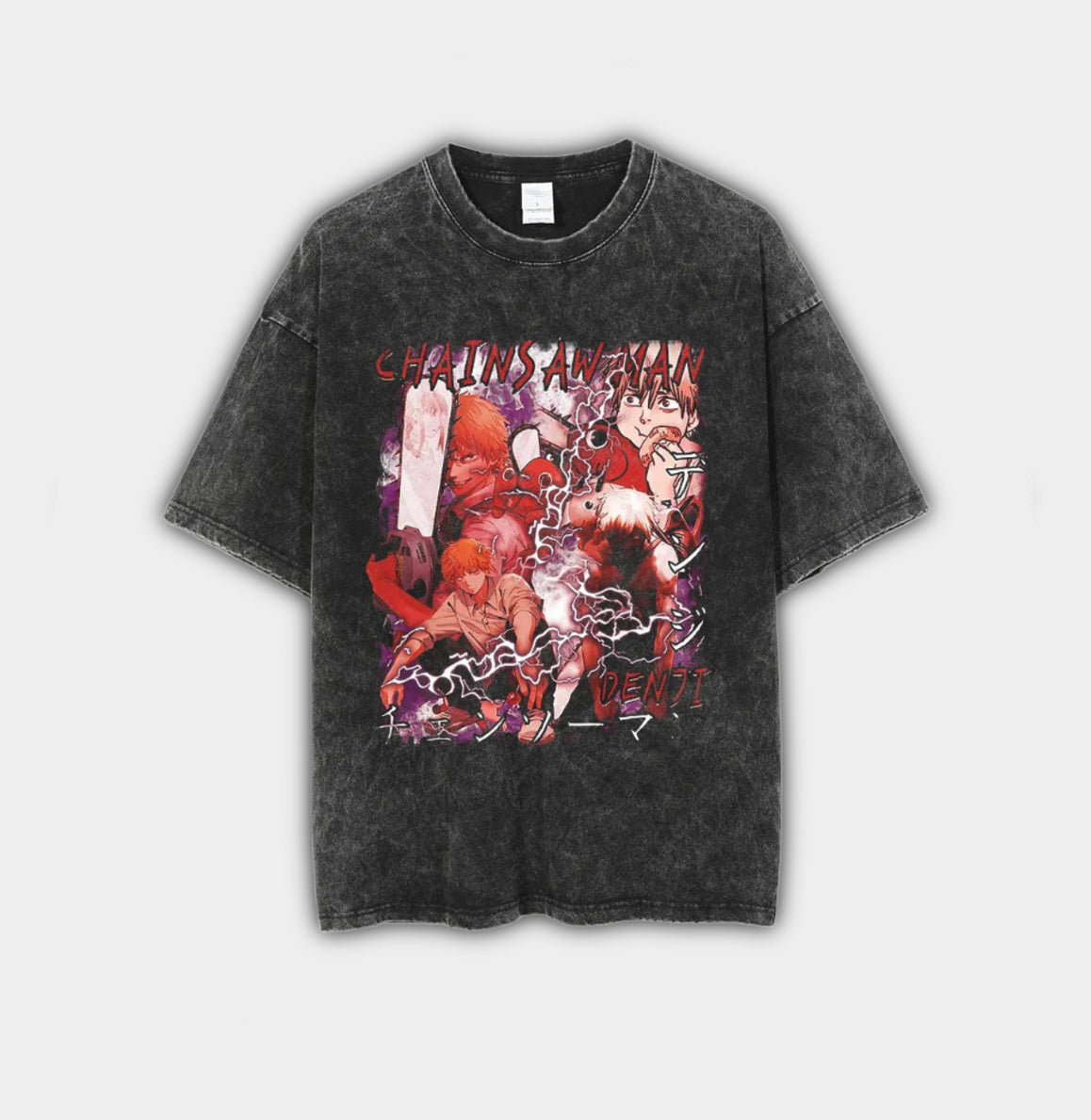 Vintage Anime T-Shirt "Chainsaw Man – Denji Edition“