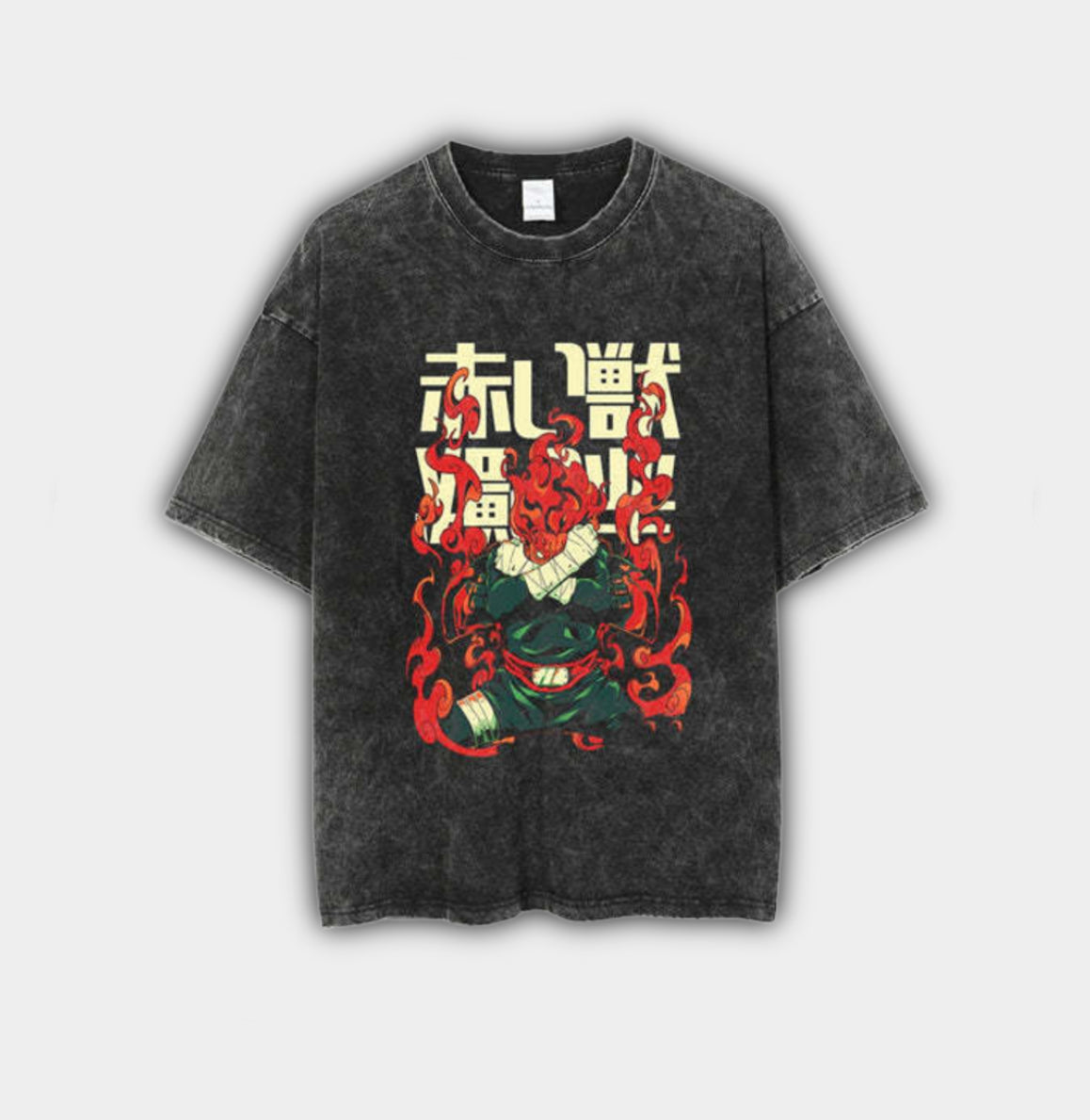 Vintage Anime T-Shirt "Flame Spirit“