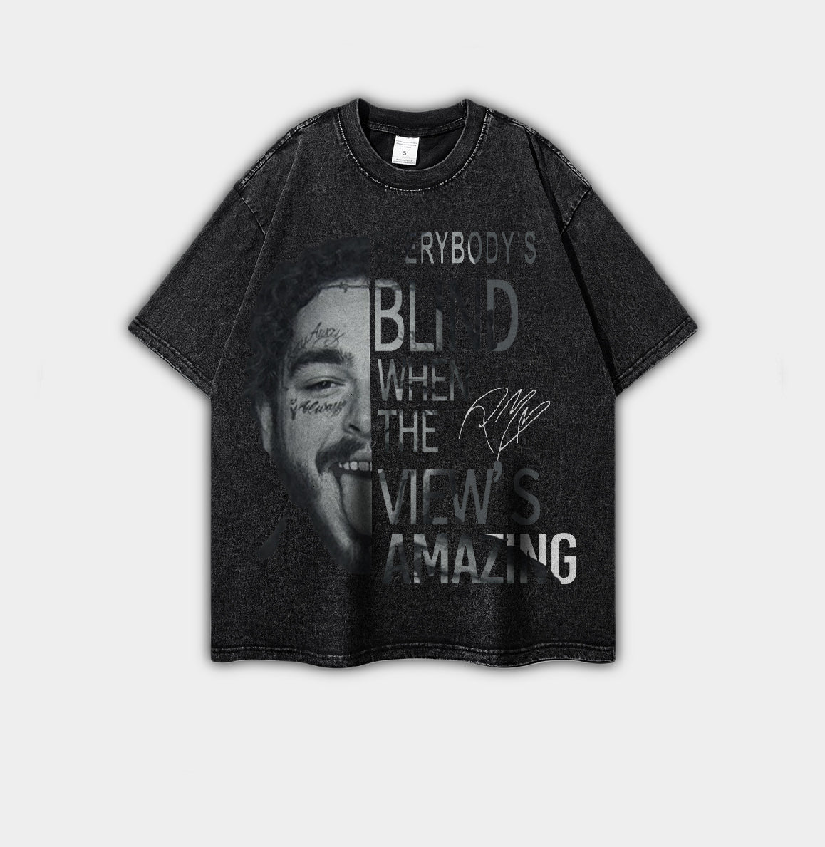 Vintage T-Shirt "Post Malone – Blind When The Views Amazing"